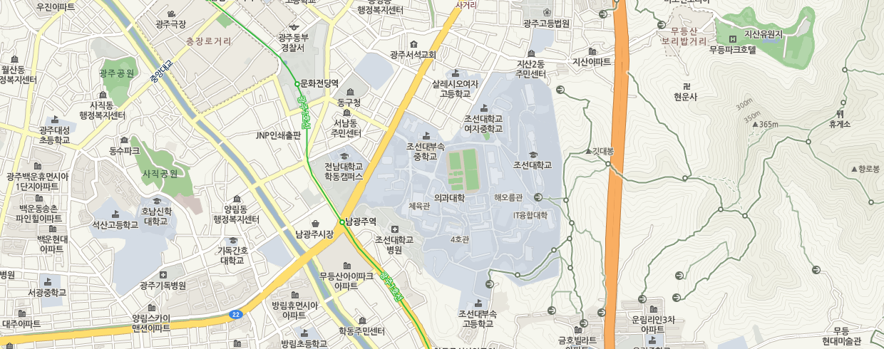 조선대학교 지도